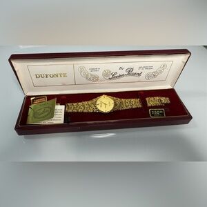 Women’s Vintage Dufonte by Lucien Piccard watch with genuine diamonds ✨